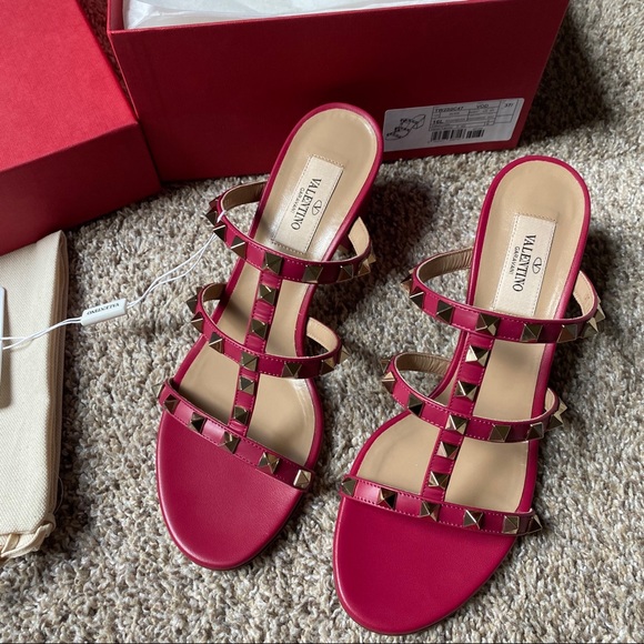 Valentino Rockstud Slide Sandals (60mm) - Picture 5 of 12